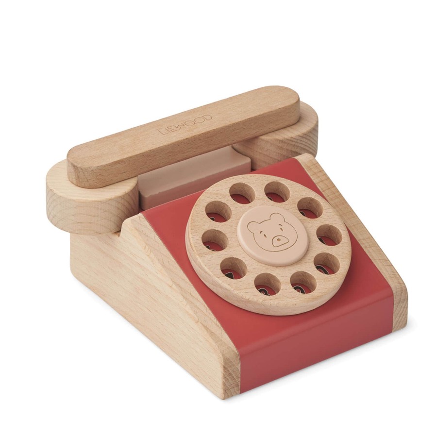 Toys Liewood Doctor'S Sets, Role Play | Selma Classic Phone Apple Red / Pale Tuscany Rose