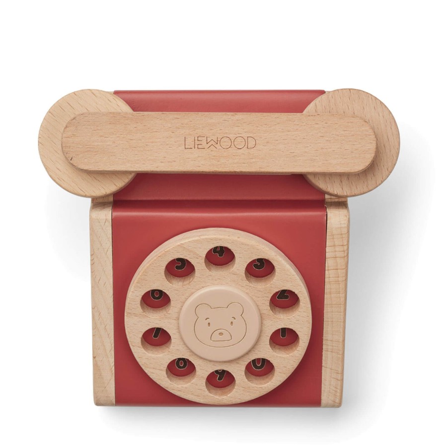 Toys Liewood Doctor'S Sets, Role Play | Selma Classic Phone Apple Red / Pale Tuscany Rose