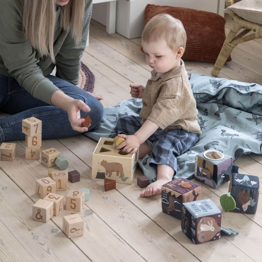 Toys Sebra Shape Sorters, Bead Frames | Wooden Shape Sorter - Nightfall