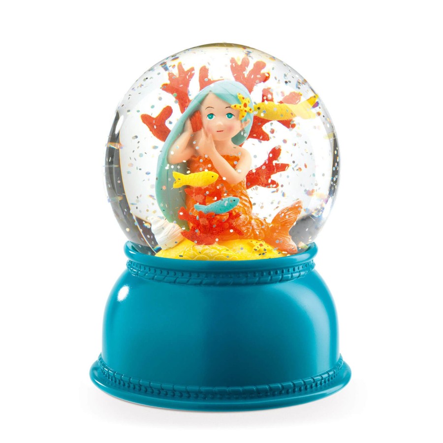 Home Djeco Decorative Objects | Snow Globe Nightlight - Mermaid