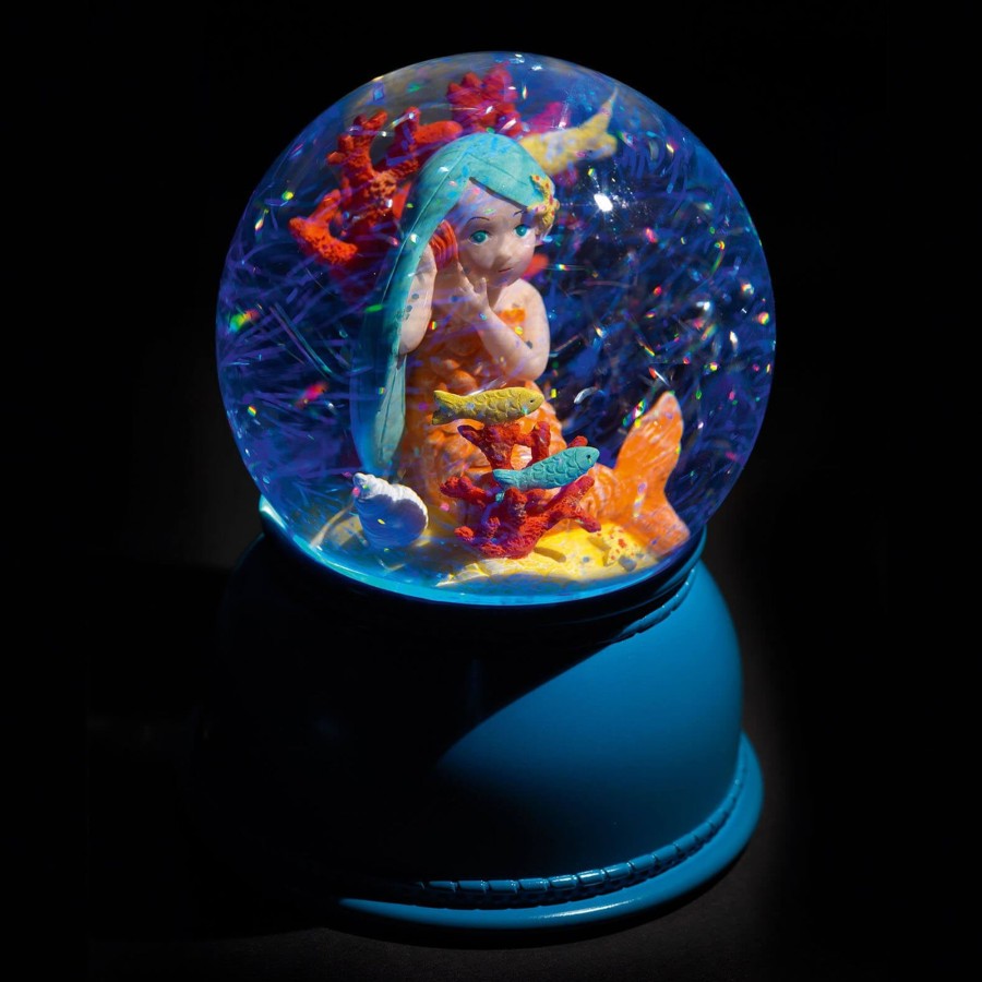 Home Djeco Decorative Objects | Snow Globe Nightlight - Mermaid