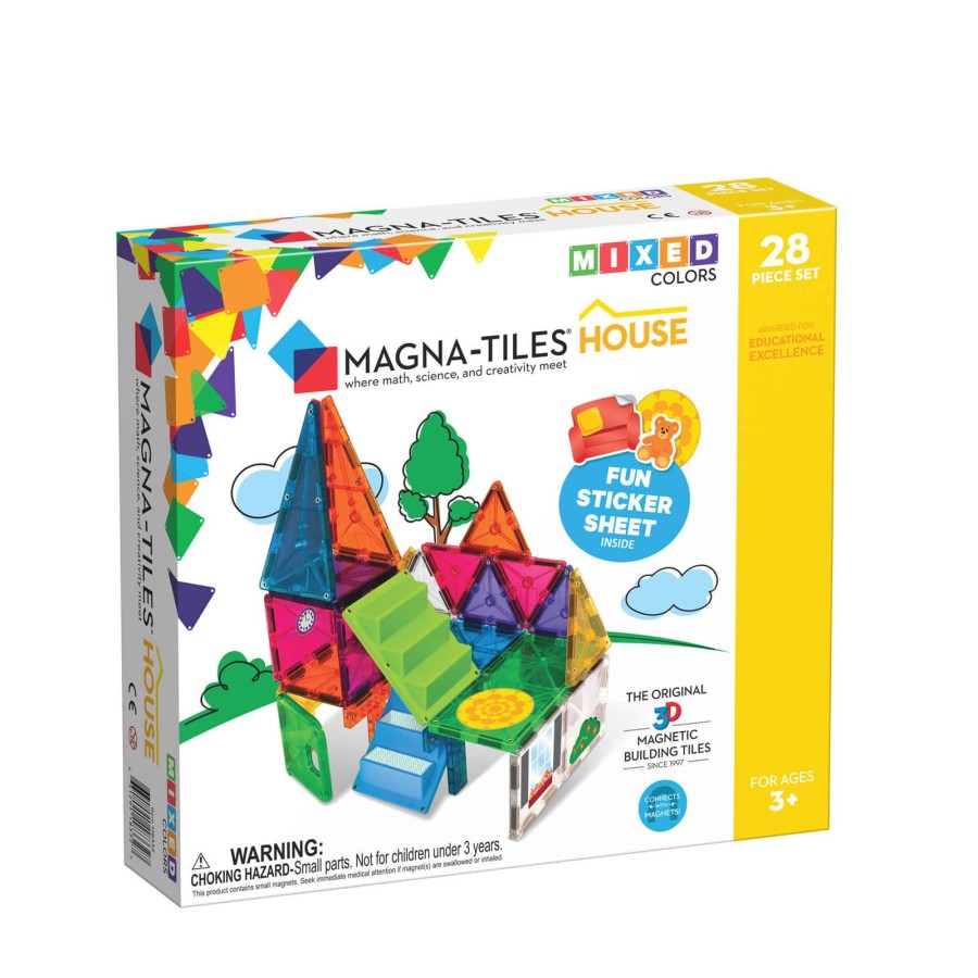 Toys Magna-Tiles Stacking Toys | House 28 Piece Set