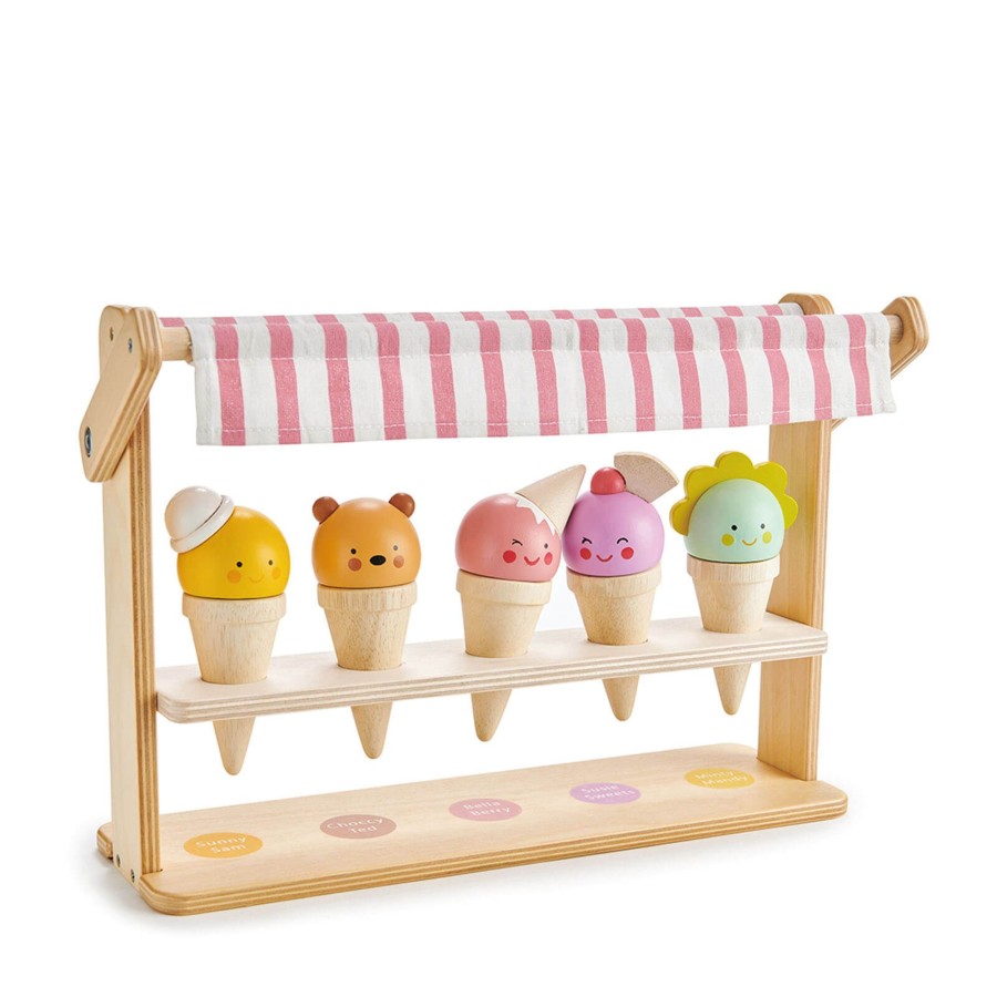 Toys Tender Leaf Wooden Toys | Scoops And Smiles Ice Cream Stand