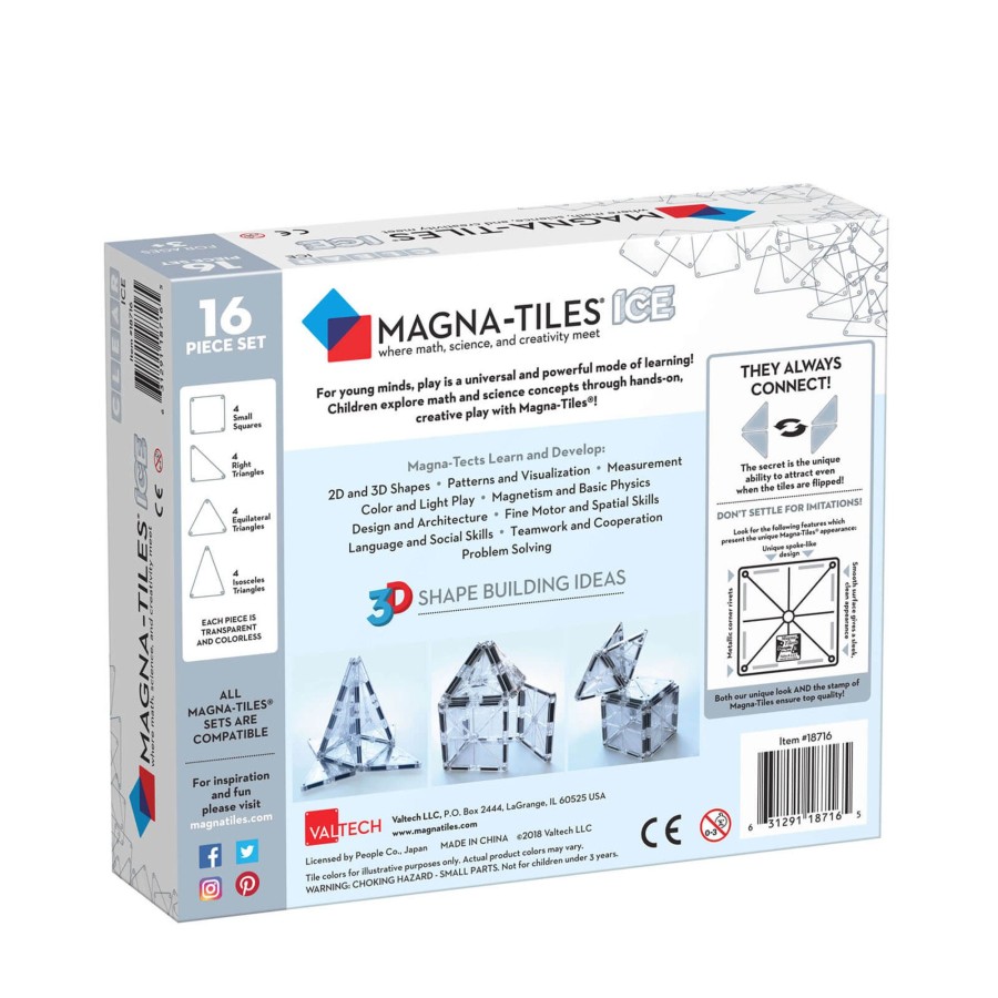 Toys Magna-Tiles Stacking Toys | Ice 16 Piece Set