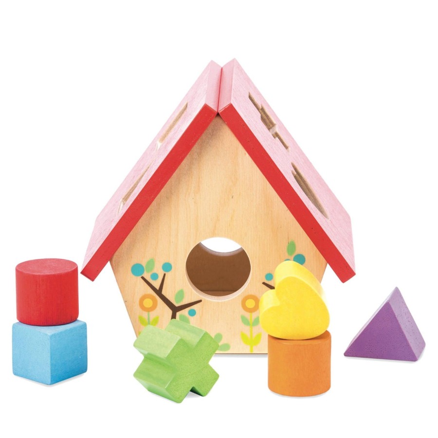 Toys Le Toy Van Shape Sorters, Bead Frames | My Little Bird House Shape Sorter