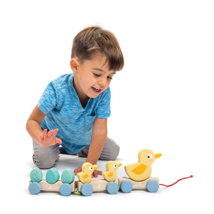 Toys Tender Leaf Wooden Toys | Pull Along Duck