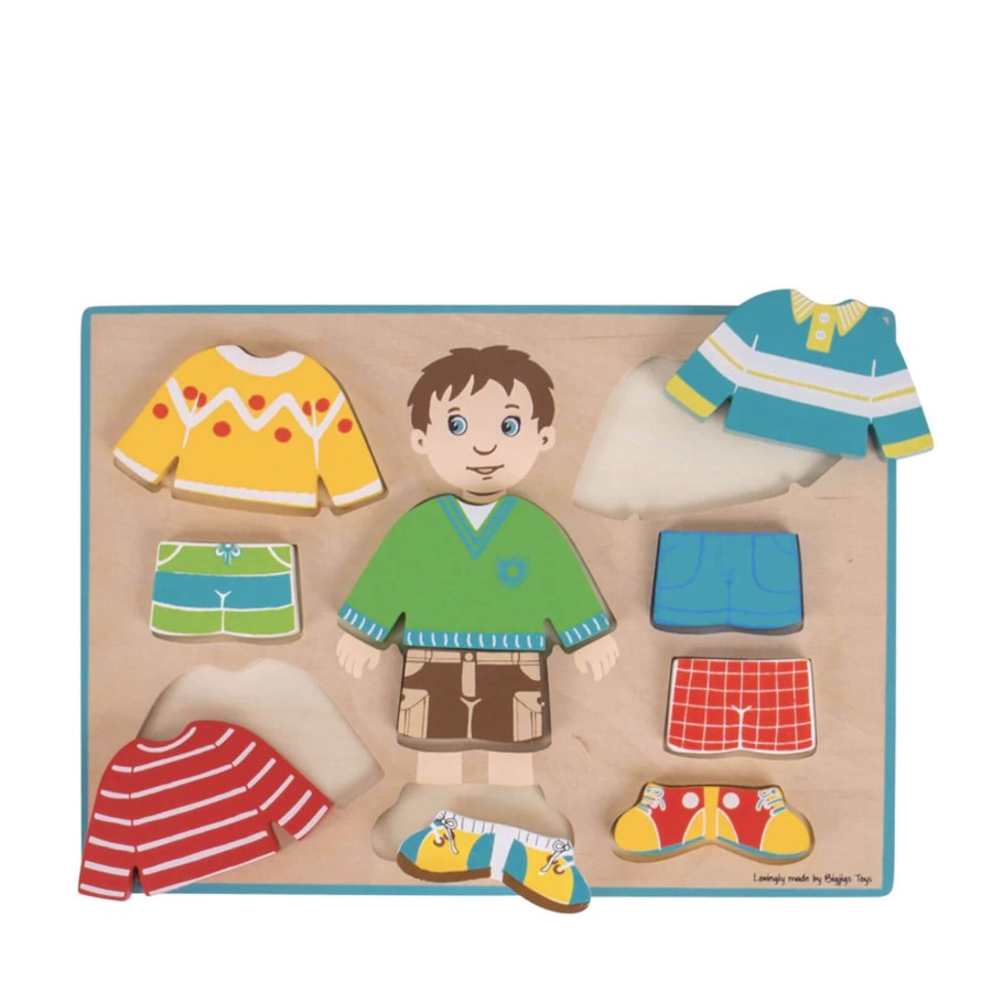 Toys Big Jigs Games, Puzzles, Jigsaws | Dressing Boy Puzzle