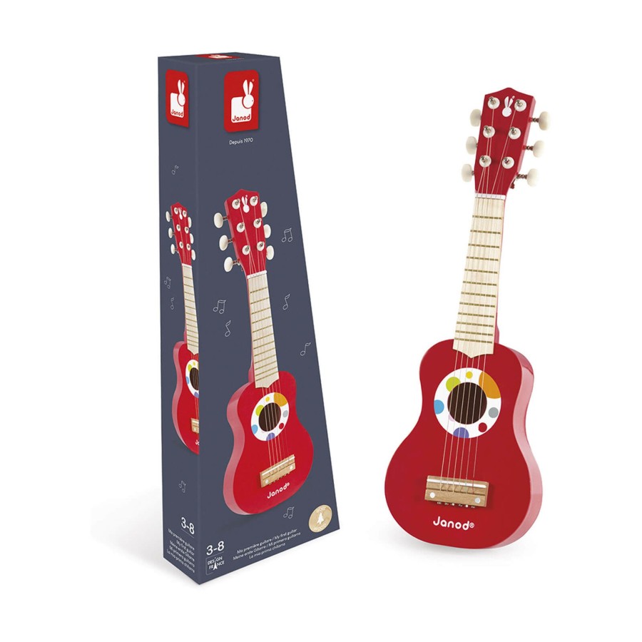 Toys Janod Musical Instruments | My First Confetti Guitar