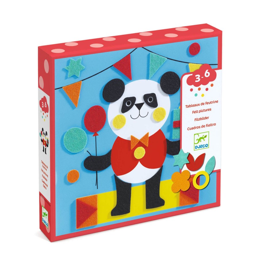 Toys Djeco Arts & Crafts | Felt Collage Craft Set - Gentle Creatures