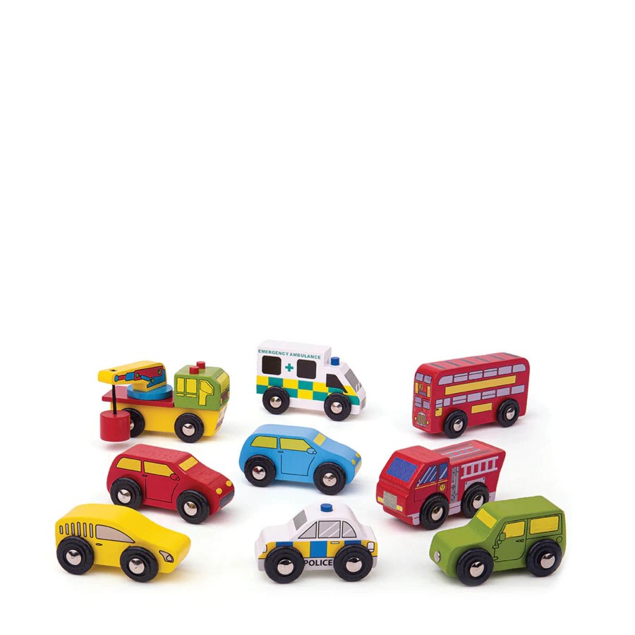 Toys Big Jigs Trains, Cars, Planes | Wooden Vehicle Pack