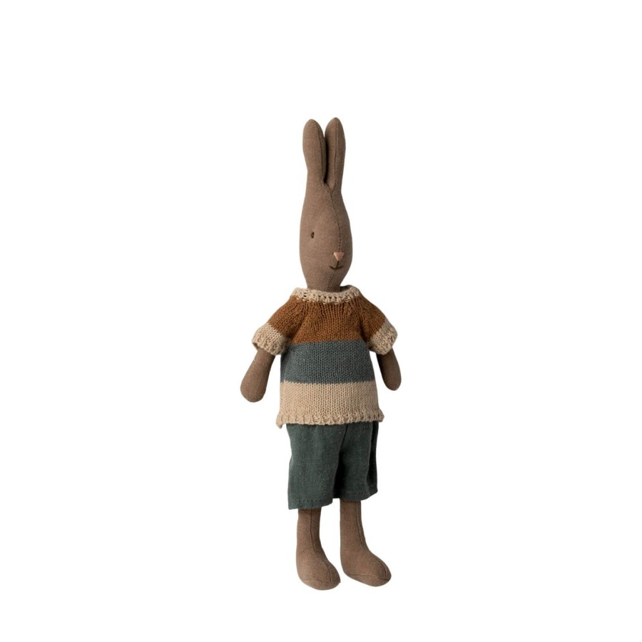 Toys Maileg Soft Toys, Comforters | Brown Rabbit Size 2 - Shirt And Shorts