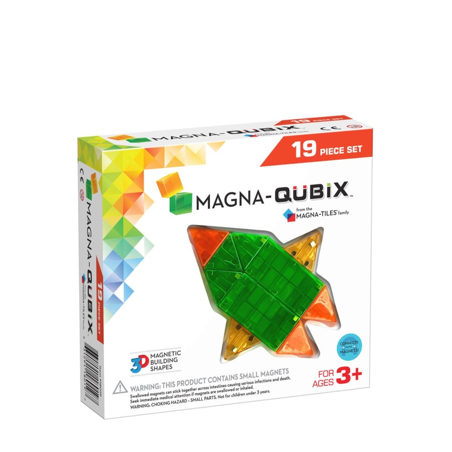 Toys Magna-Tiles Stacking Toys | Qubix 19 Piece Set