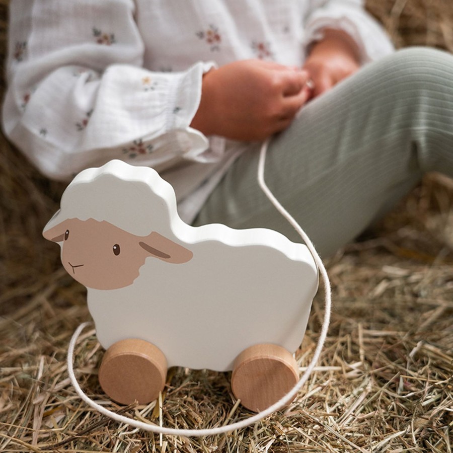 Toys Little Dutch Push & Pull Along Toys | Pull Along Sheep - Little Farm