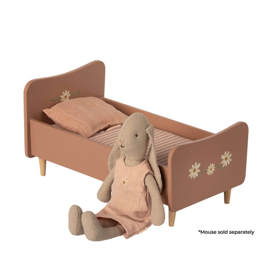 Toys Maileg Dolls, Dolls Houses | Wooden Bed Mini - Rose