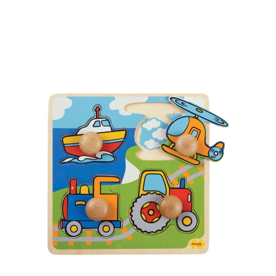 Toys Big Jigs Games, Puzzles, Jigsaws | My First Peg Puzzle - Transport